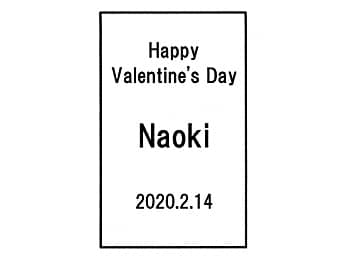 uHappy Valentine's Day Naoki 2020.2.14vCAEgAo^Cf[̃v[gp3DA[gOXɒ}