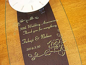 u30th Wedding AnniversaryAThank you for everythingAUߗlƉ܂̖OALO̓tvOʃKXɒALOjp̊|v