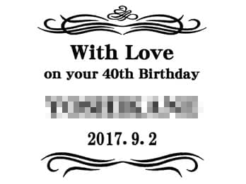 uWith love on your 40th birthdayA鑊̖OAa̓tvCAEgAav[gp̊|vɒ}