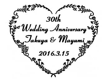 u30th Wedding AnniversaryAUߗlƉ܂̖OALO̓tvCAEgALÕv[gp̃OXɒ}